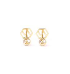 N(2) Letter earrings